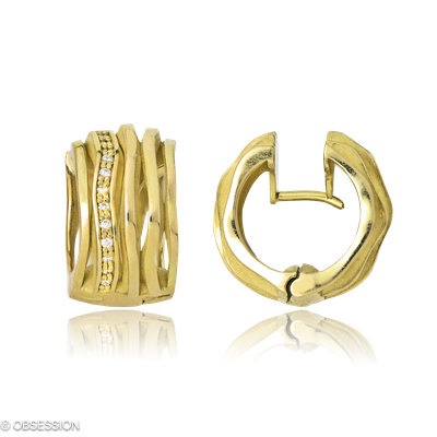 Kreole Himalaja in Gelbgold mit 24 Brillant H si