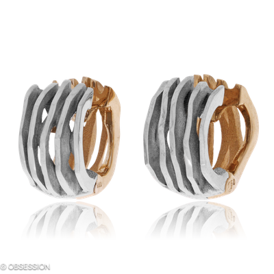 Himalaja Kreole in Weissgold und Rotgold