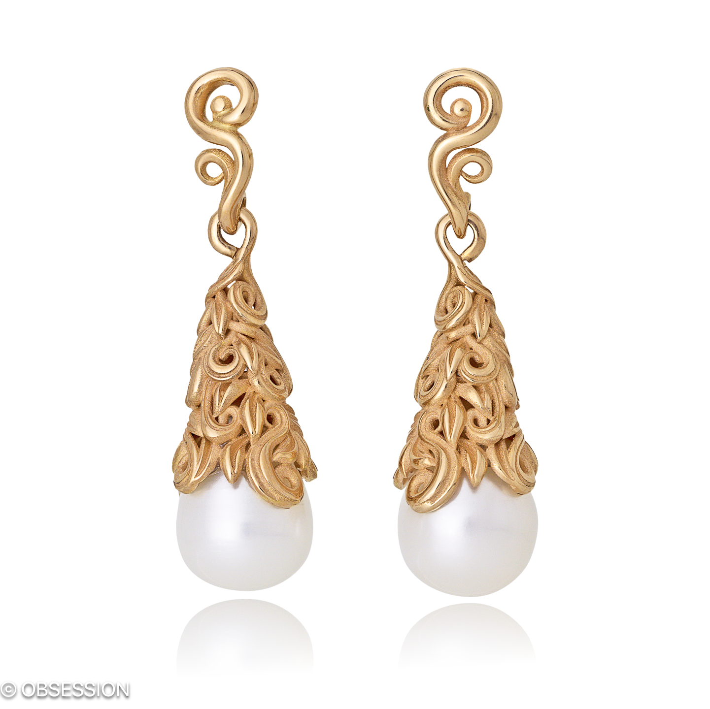 Lilly Rose Ohrhänger in Rotgold