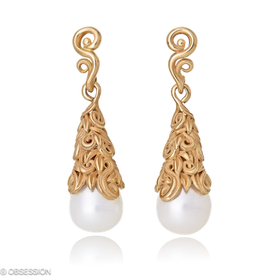 Lilly Rose Ohrhänger in Rotgold