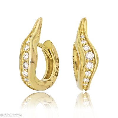 Kreole Mermaid in Gelbgold mit 16 Brillant H si