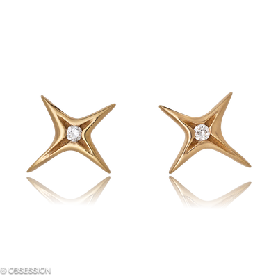 Ohrstecker, Milchstrasse mit Diamanten