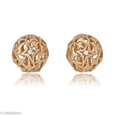 Ohrclip, Milchstrasse mit Diamanten