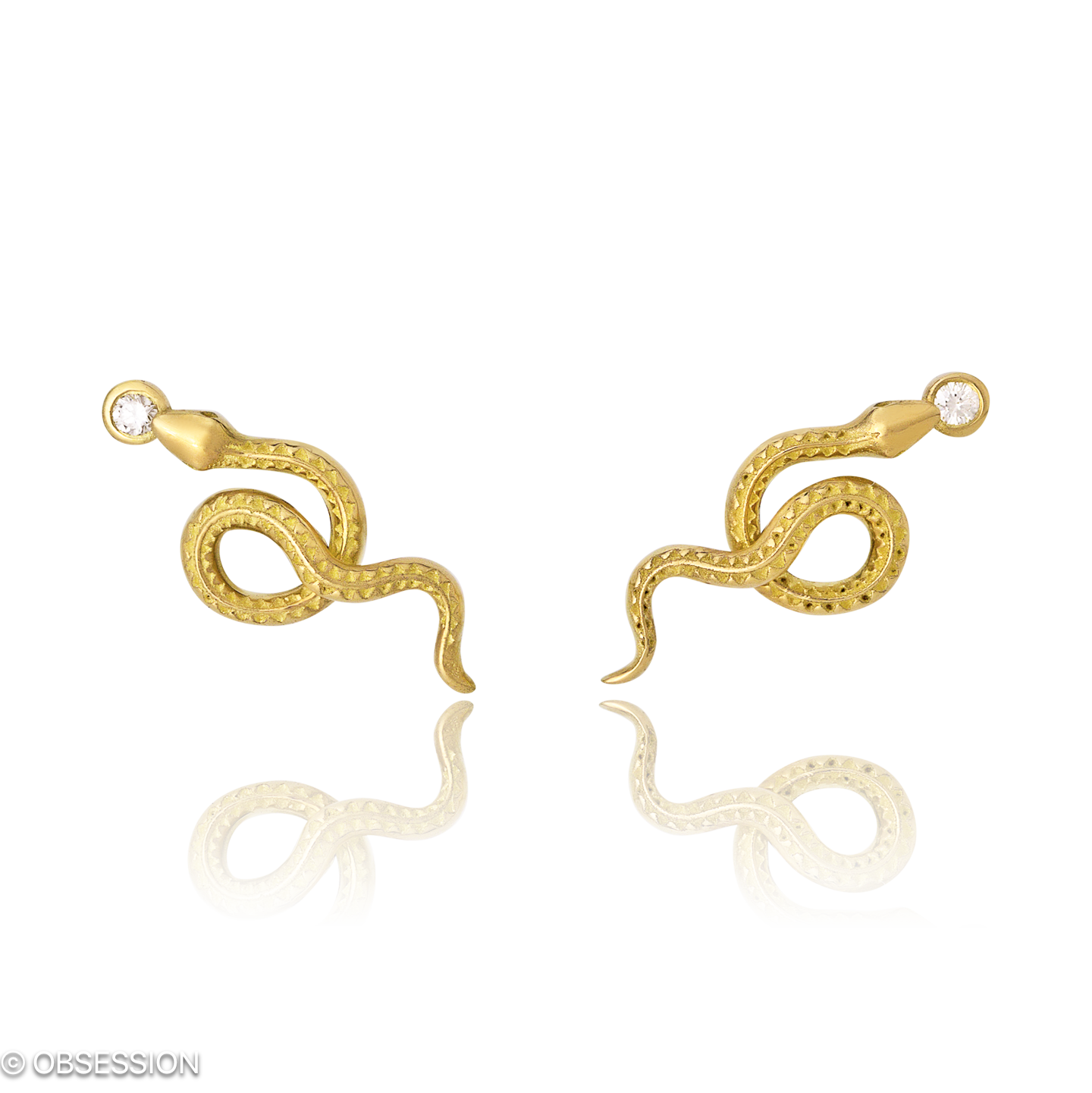 Ottergold Ohrstecker in Gelbgold