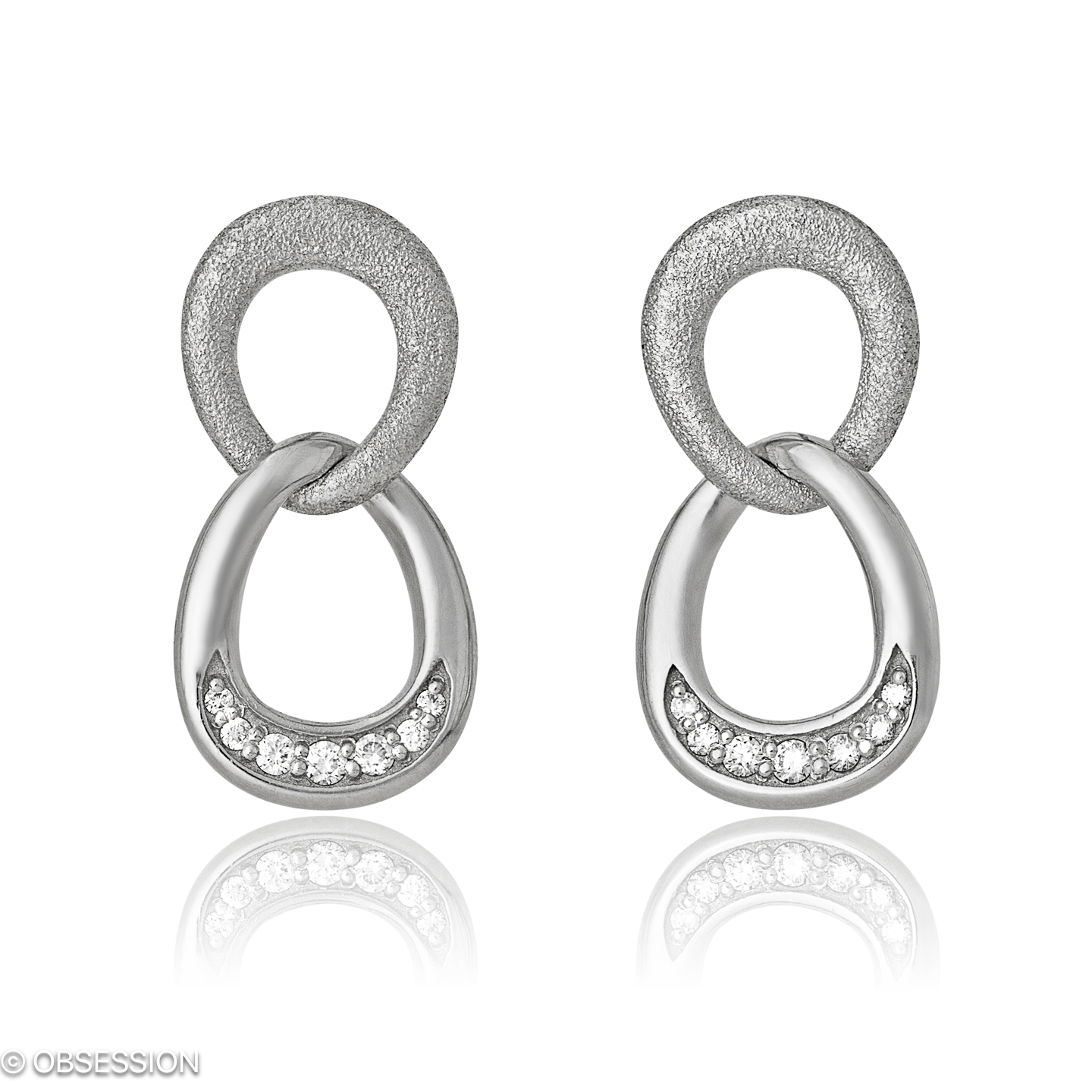 Unendliche Geschichte Ohrhänger in Weissgold