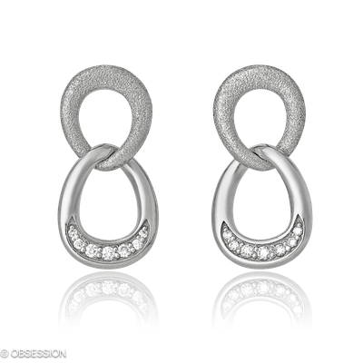 Unendliche Geschichte Ohrhänger in Weissgold