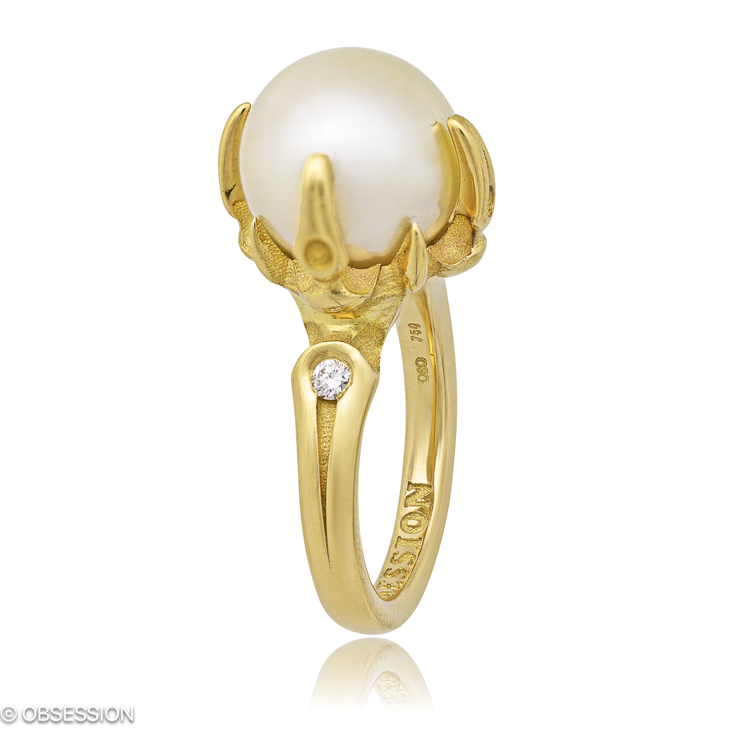 Gremlin Cocktailring in Gelbgold, mit einer Ringbreite von mm und einer Ringgrösse von 52