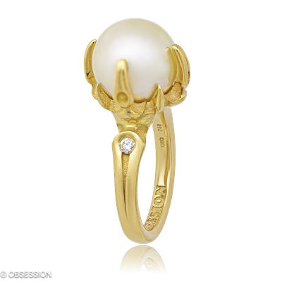 Gremlin Cocktailring in Gelbgold, mit einer Ringbreite von mm und einer Ringgrösse von 52