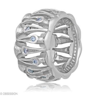 Schmuckring Gremlin in Weissgold mit 20 Brillant FG, vs1-vs2