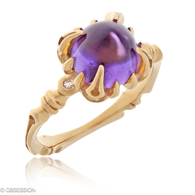 Gremlin-Baby Cocktailring in Rotgold, mit einer Ringbreite von mm und einer Ringgrösse von 52