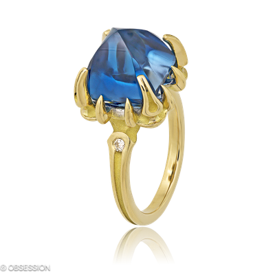 Gremlin Cocktailring in Gelbgold, mit einer Ringbreite von mm und einer Ringgrösse von 52