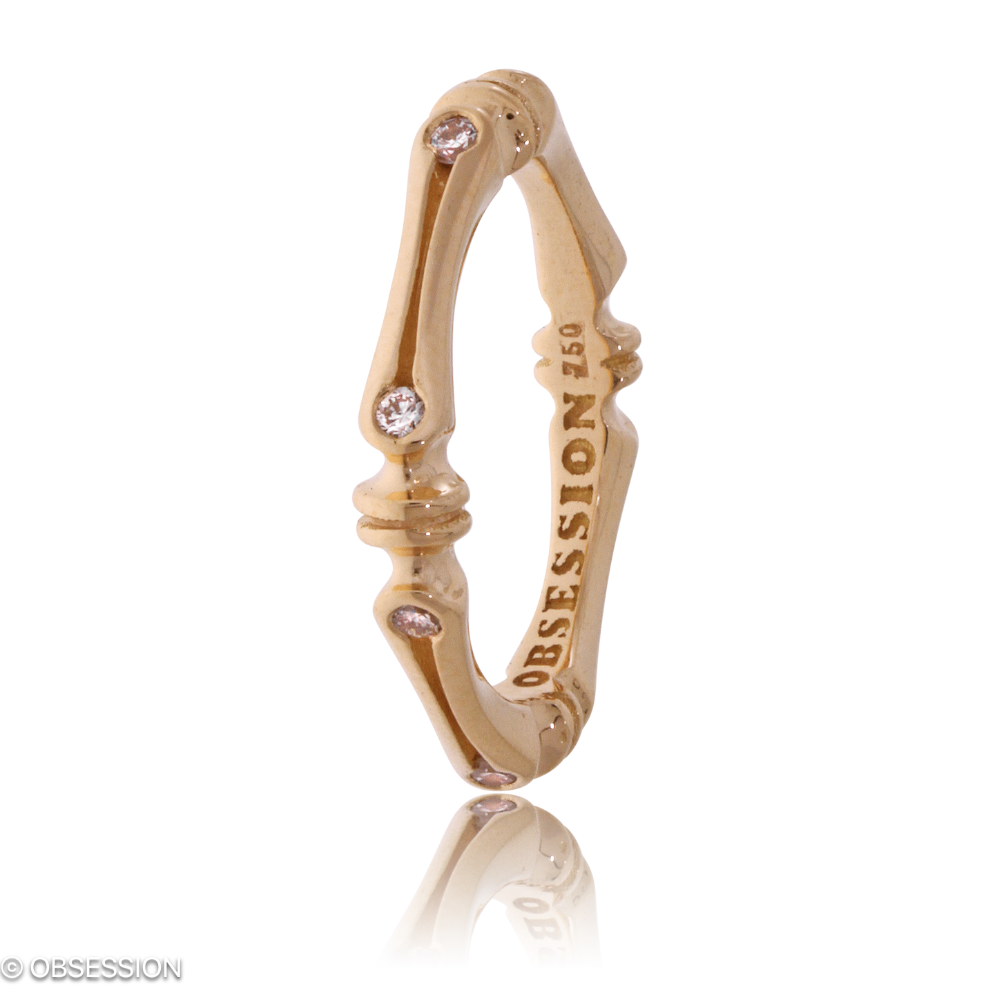 Gremlin-Baby Alliance in Rotgold, mit einer Ringbreite von 3.8mm und einer Ringgrösse von 52