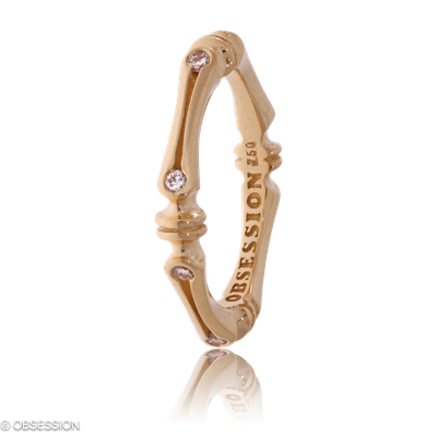 Gremlin-Baby Alliance in Rotgold, mit einer Ringbreite von 3.8mm und einer Ringgrösse von 52