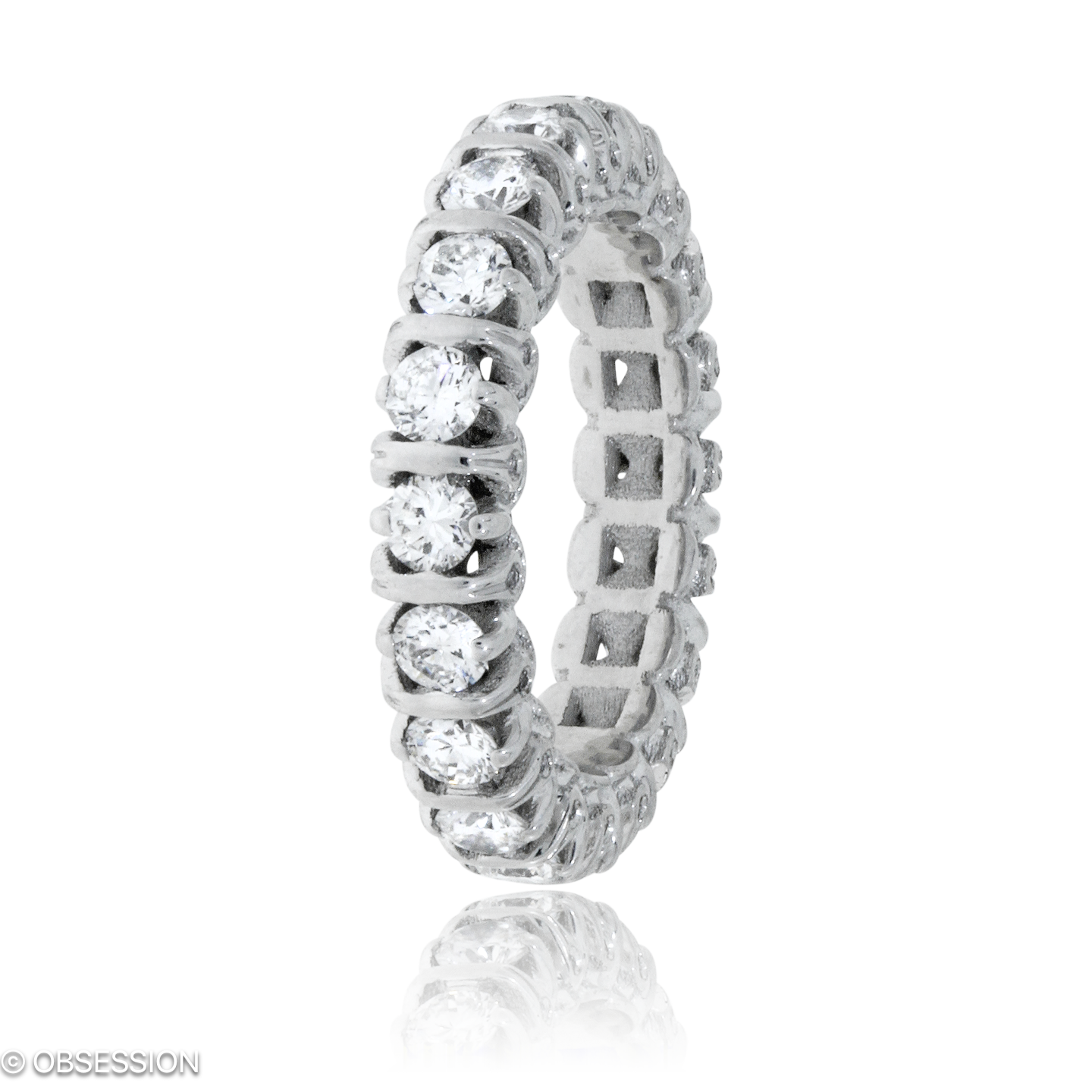 Gremlin Alliance in Weissgold, mit einer Ringbreite von 5mm und einer Ringgrösse von 52