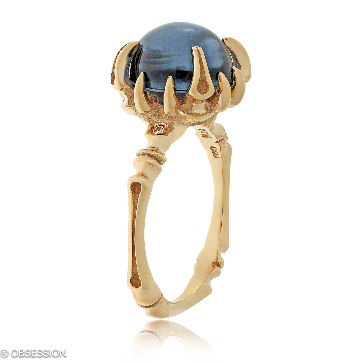 Gremlin-Baby Cocktailring in Rotgold, mit einer Ringbreite von mm und einer Ringgrösse von 52