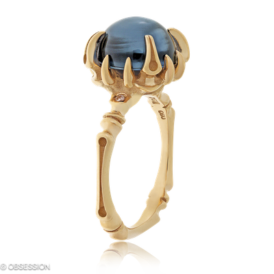 Gremlin-Baby Cocktailring in Rotgold, mit einer Ringbreite von mm und einer Ringgrösse von 52