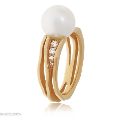 Himalaja Schmuckring in Rotgold, mit einer Ringbreite von 9.7mm und einer Ringgrösse von 52