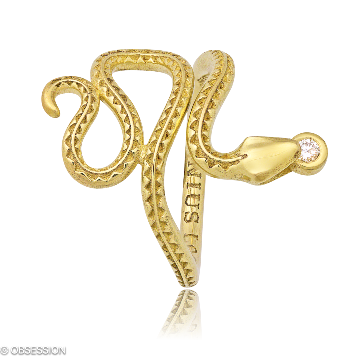 Ottergold Schmuckring in Gelbgold, mit einer Ringbreite von mm und einer Ringgrösse von 52