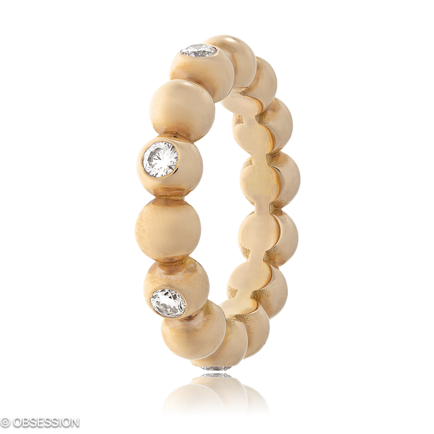 Point Alliance in Rotgold, mit einer Ringbreite von 5mm und einer Ringgrösse von 52