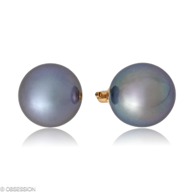 Ohrschmuck, Perleinhänger mit Tahitiperle