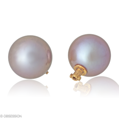 Ohrschmuck, Perleinhänger mit Süssw. Perle