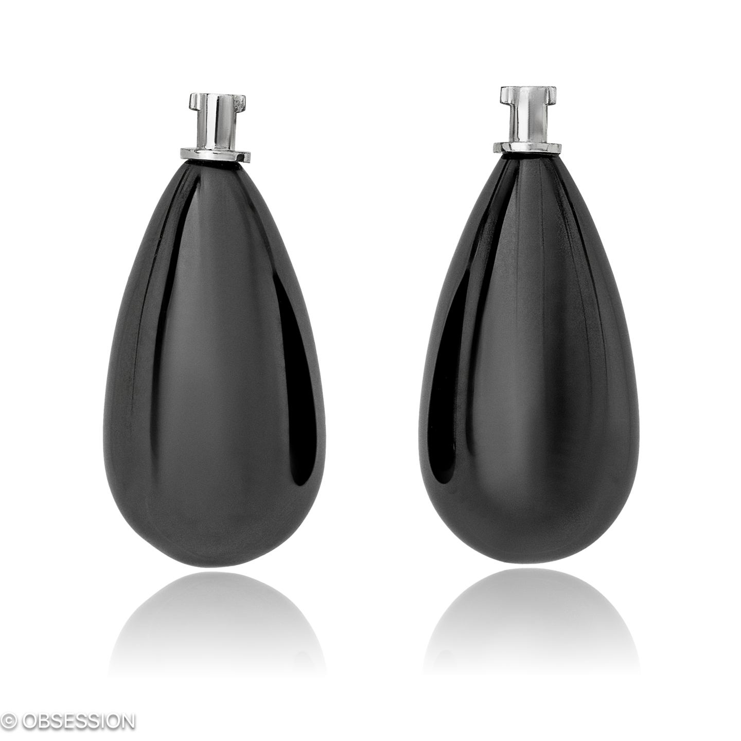 Ohrschmuck, Edelsteineinhänger mit Turmalin