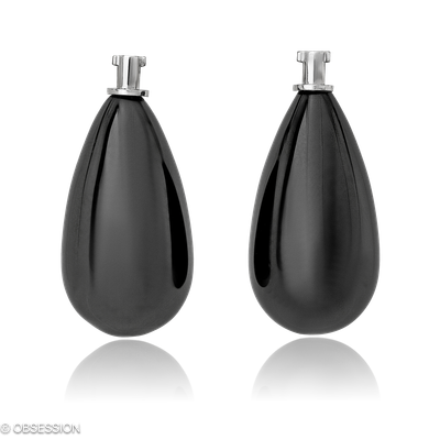 Ohrschmuck, Edelsteineinhänger mit Turmalin