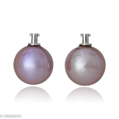 Ohrschmuck, Perleinhänger mit Ming-Perlen