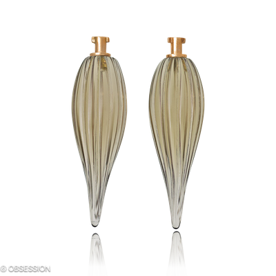 Ohrschmuck, Edelsteineinhänger mit Rauchquarz