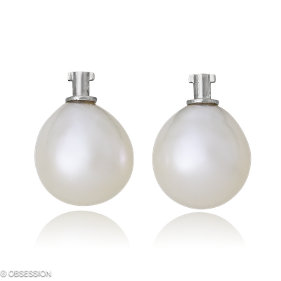 Ohrschmuck, Perleinhänger mit Süssw. Perle