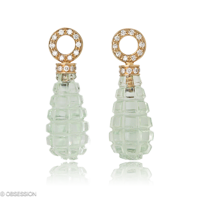 Fatima Ohrhänger in Rotgold