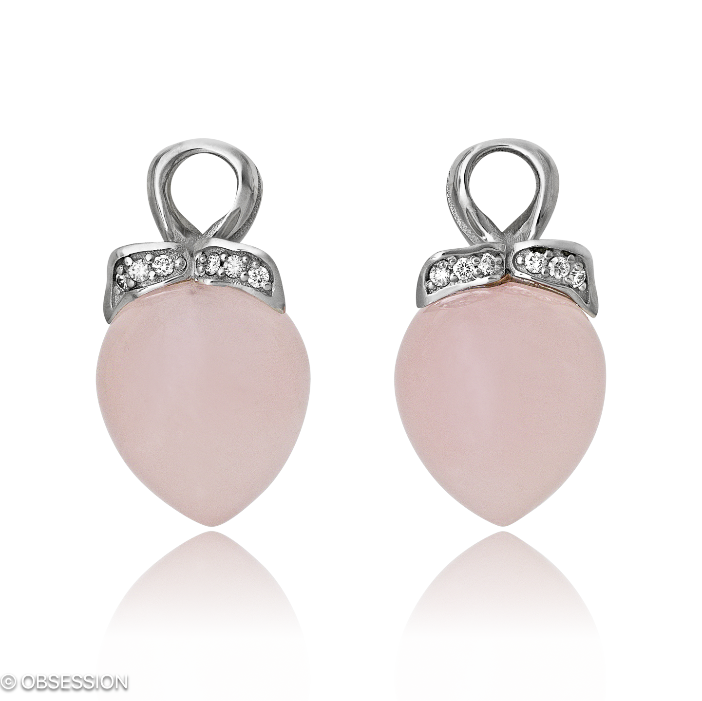 Mermaid Ohrhänger in Weissgold