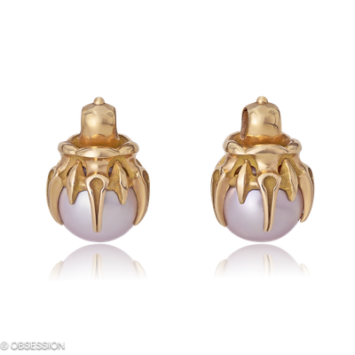 Gremlin Ohrhänger in Rotgold