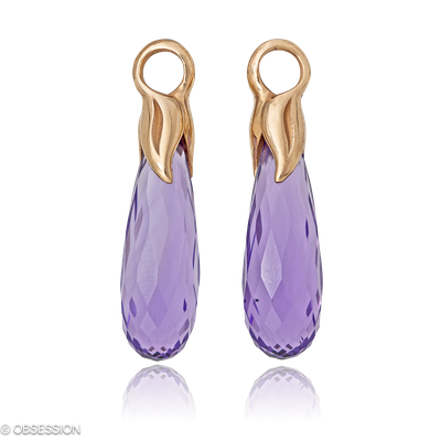 Mermaid Ohrhänger in Rotgold