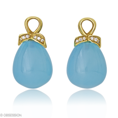 Mermaid Ohrhänger in Gelbgold