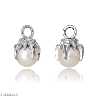 Gremlin Ohrhänger in Weissgold