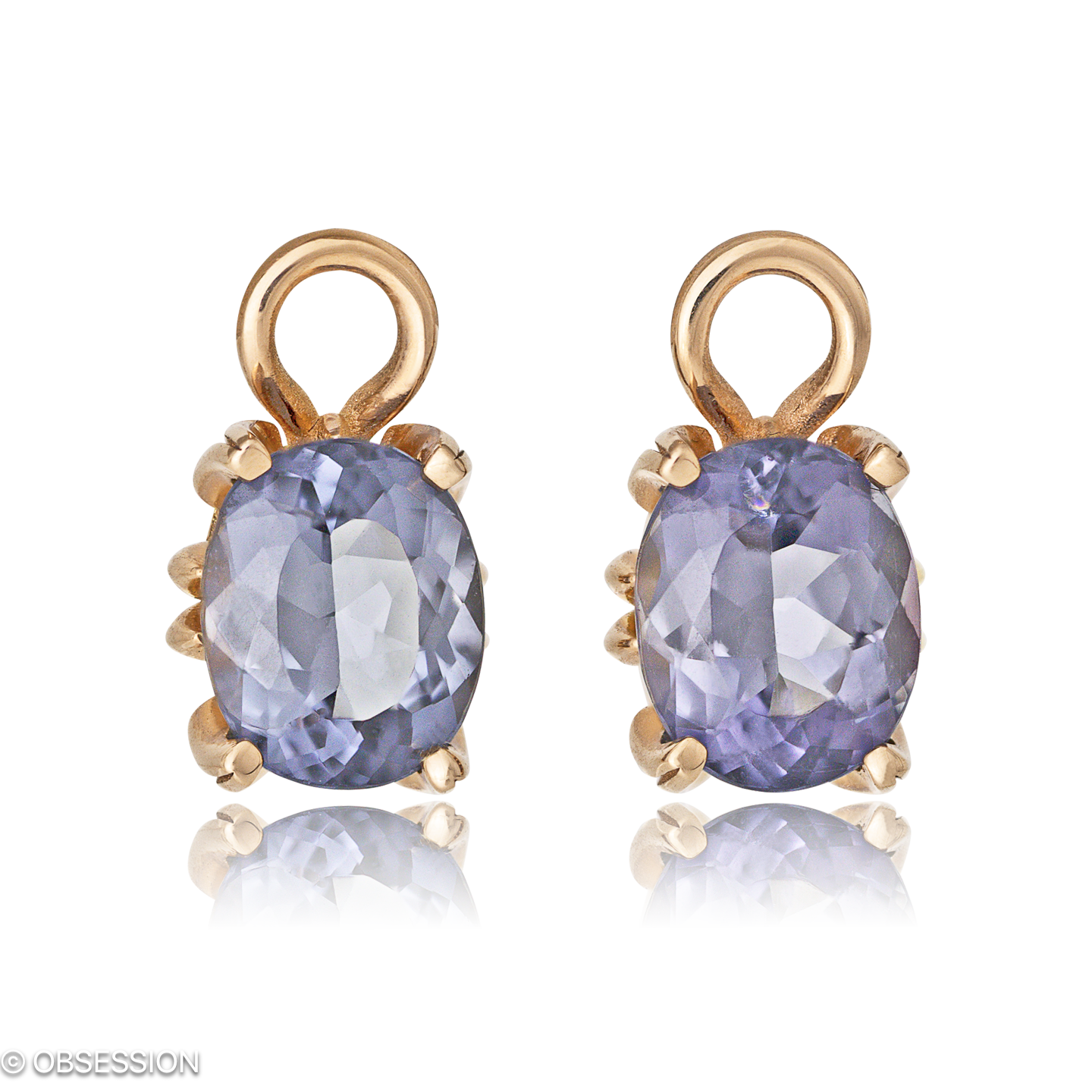 Gremlin Ohrhänger in Rotgold