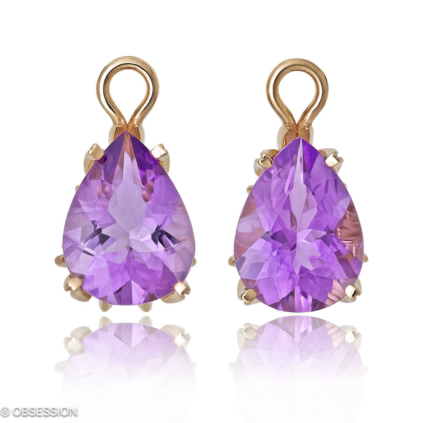 Gremlin Ohrhänger in Rotgold