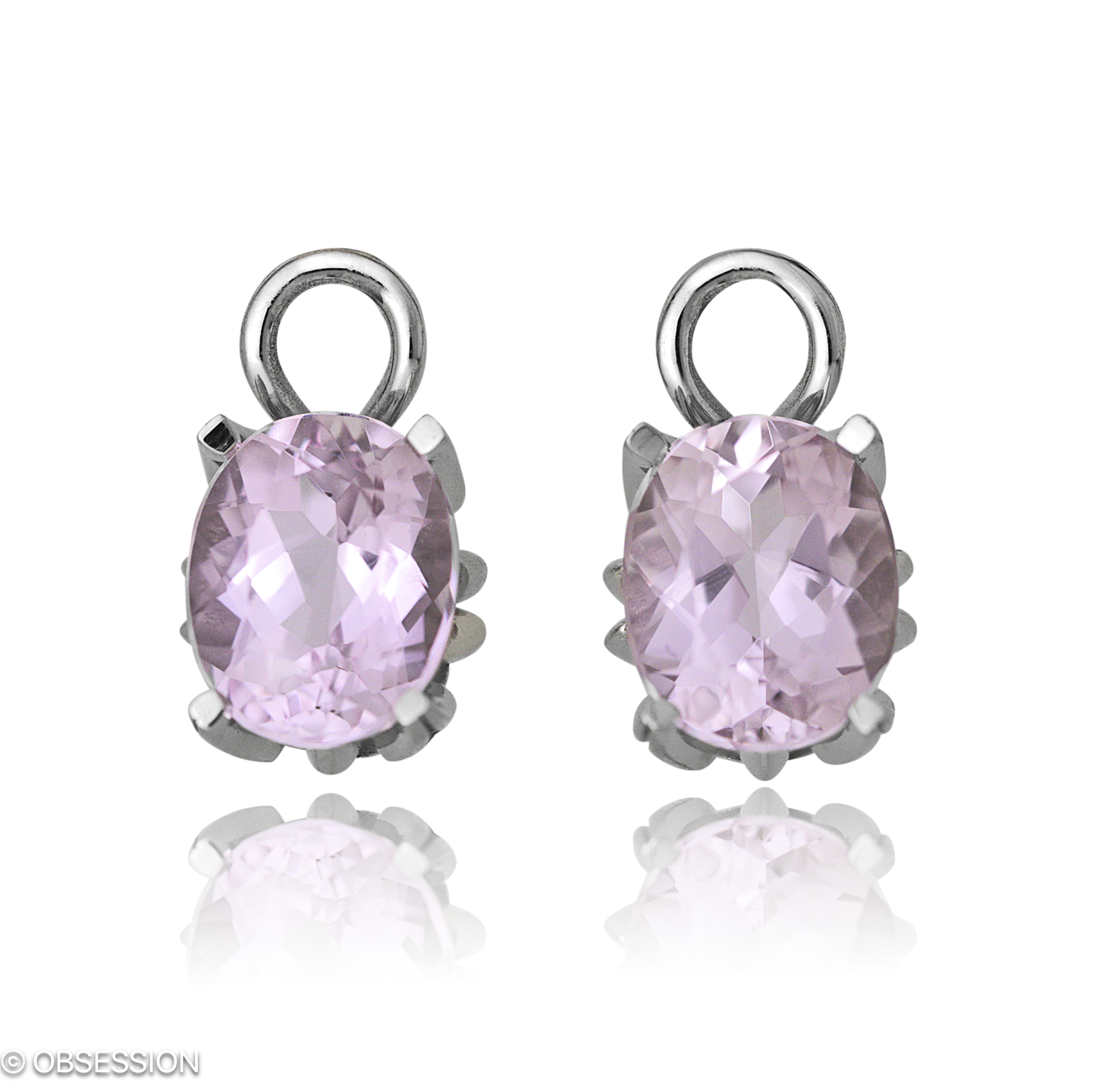 Gremlin Ohrhänger in Weissgold