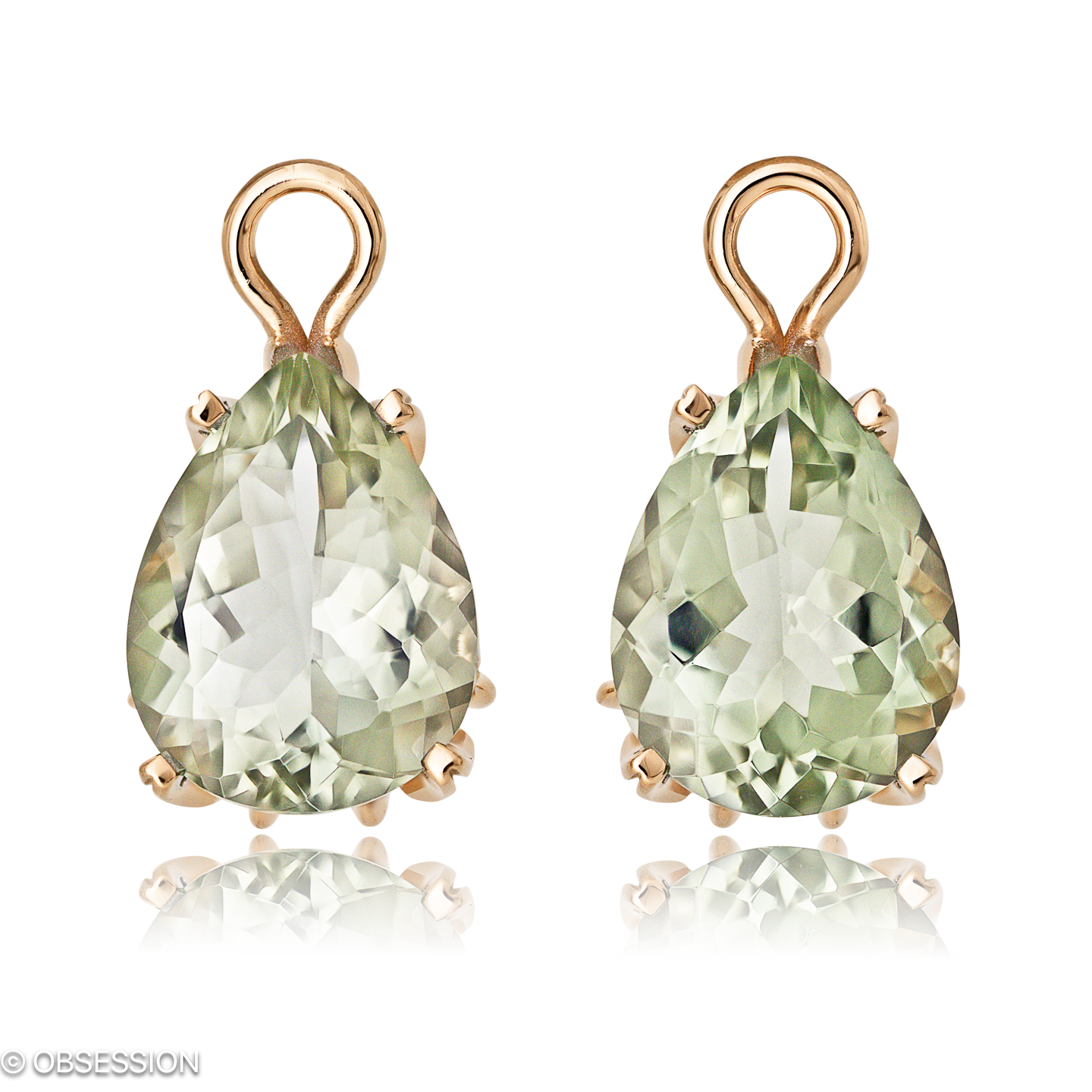 Gremlin Ohrhänger in Rotgold