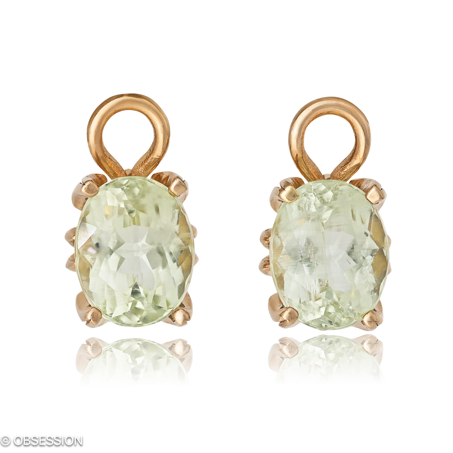 Gremlin Ohrhänger in Rotgold