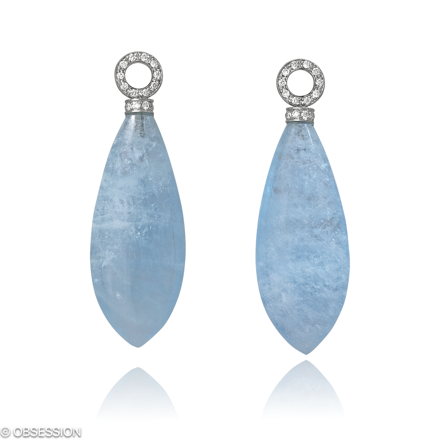 Fatima Ohrhänger in Weissgold