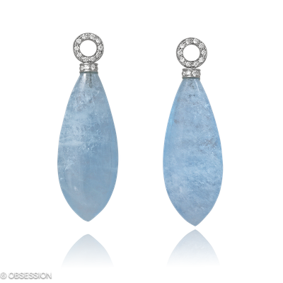 Fatima Ohrhänger in Weissgold