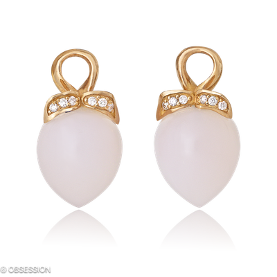 Mermaid Ohrhänger in Rotgold