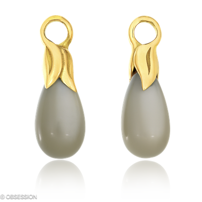 Mermaid Ohrhänger in Gelbgold