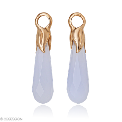 Mermaid Ohrhänger in Rotgold