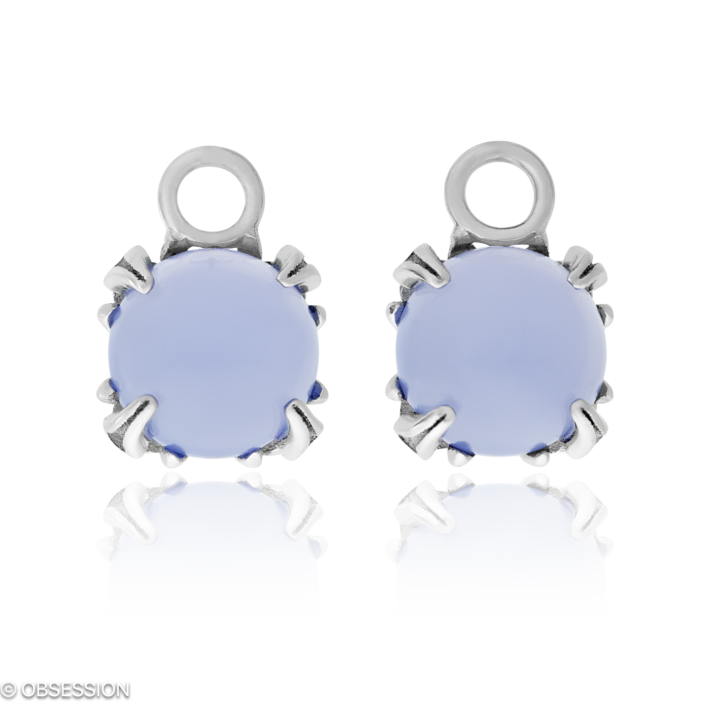 Gremlin Ohrhänger in Weissgold