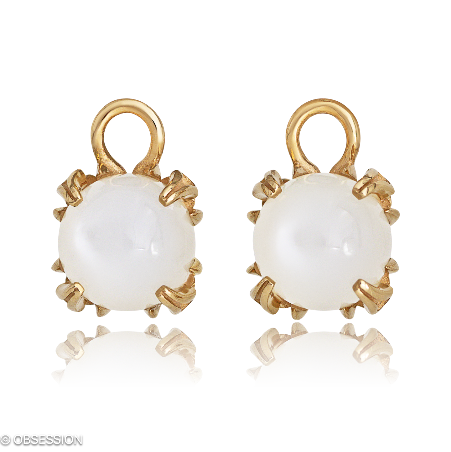 Gremlin Ohrhänger in Rotgold