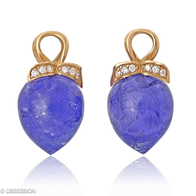 Mermaid Ohrhänger in Rotgold