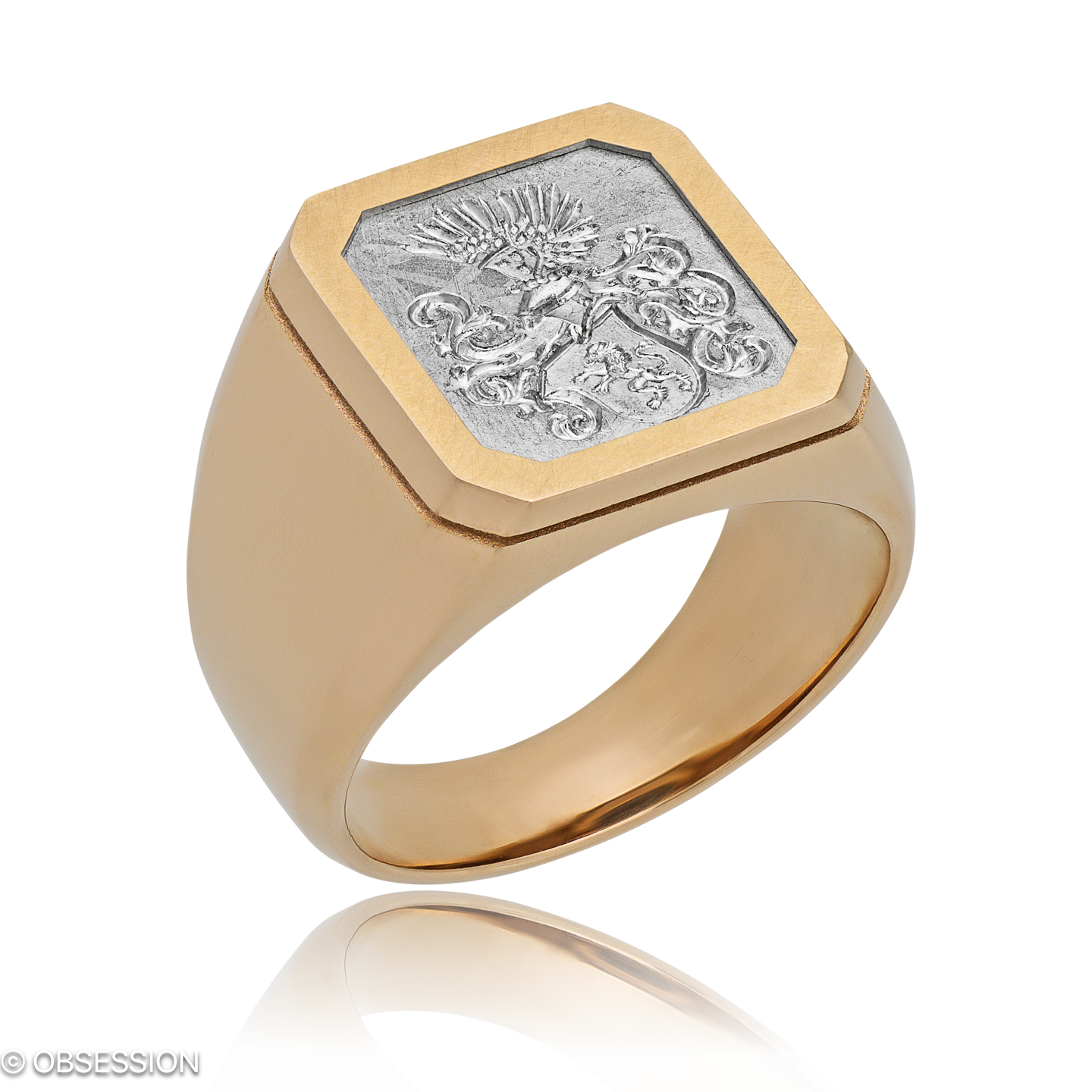 Siegel Siegelring in Rotgold, mit einer Ringbreite von 16.2mm und einer Ringgrösse von 62